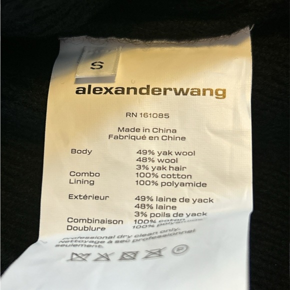 NWOT T BY ALEXANDER WANG RIBBED CARDIGAN SIZE SMALL - Picture 5 of 7